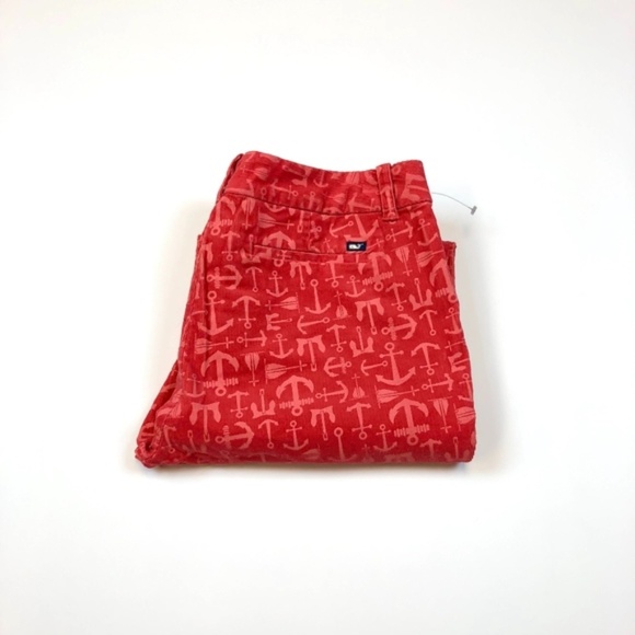 Vineyard Vines Anchor Sailing Corduroy Pants Red - Picture 8 of 8